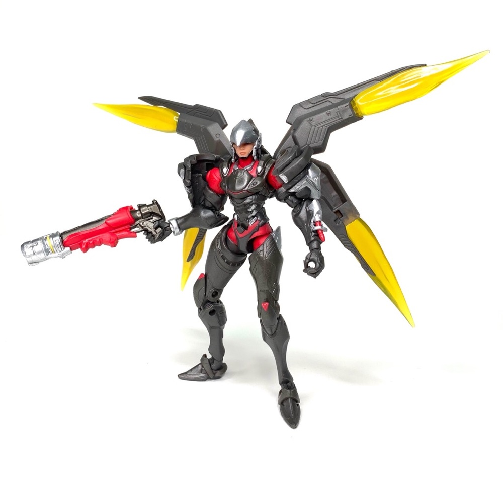 Overwatch Ultimates Carbon Fiber Pharah + Weapon 6" Action Figure Toy Loose